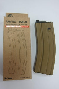 2012 (Ver.2) 30 Round Open Bolt Gas Magazine for M4 /M16 / XM177/ SCAR/L85/T91/PDW GBB series (Tan)-Rifle Magazines-Crown Airsoft