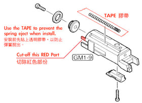 Aluminum Custom Slide for MARUI HI-CAPA 5.1 (Kimber/Black)-Internal Parts-Crown Airsoft