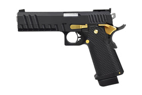 AW Custom AW-HX2102 Double Barrel 1911 Hi-Capa Gas Blowback Airsoft Pistol - Two Tone-Pistols-Crown Airsoft