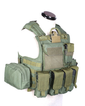 Phantom Tactical CIRAS Body armor W/ pouch set (Olive Drab)-Combat Gear-Crown Airsoft