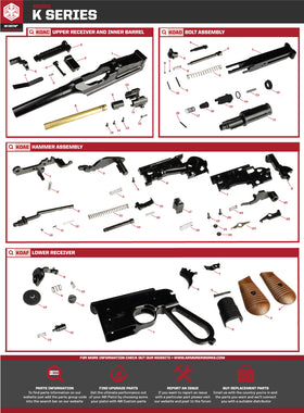 AW Custom K00 Series Replacement Parts-Pistol Parts-Crown Airsoft