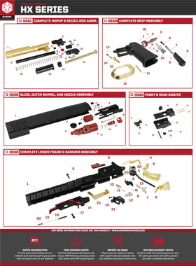 AW Custom HX20 Series Replacement Parts-Pistol Parts-Crown Airsoft