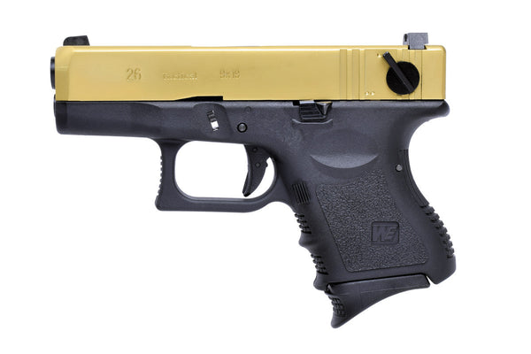 WE TECH G26 Pistol Full Auto Ver. (Titanium Gold)