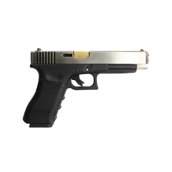 WE TECH G34 Double Barrel (Silver) GBB Pistol