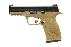 WE Tech BB FORCE GBB Pistol T3A (BK Slide/GD Barrel/Tan Frame)-Pistols-Crown Airsoft