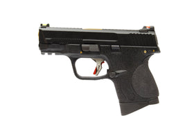 WE Tech BB FORCE Compact T1A Semi-Auto GBB Pistol (BK Slide/GD Barrel/BK Frame)-Pistols-Crown Airsoft