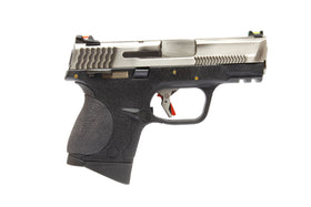 WE Tech BB FORCE Compact T6A Full-Auto GBB Pistol (SV Slide/SV Barrel/BK Frame)-Pistols-Crown Airsoft