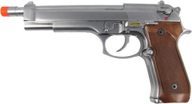 WE Tech M92 Long barrel GBB Pistol(Silver edition)-Pistols-Crown Airsoft