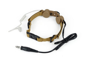 Z tactical THROAT MIC Z033 ( Dark Earth)-Radio Accessories-Crown Airsoft