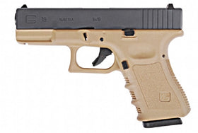 WE Tech G series G19 GBB Pistol(Tan)-Pistols-Crown Airsoft