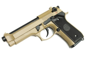 WE Tech M92S GBB Pistol (Tan)-Pistols-Crown Airsoft