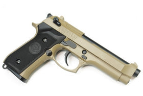 WE Tech M92S GBB Pistol (Tan)-Pistols-Crown Airsoft