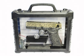 WE Tech G series Engraved G18C IV Box set( Ivory)-Pistols-Crown Airsoft