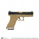 WE Tech G Force G18C T6 GBB pistol (Black/ Gold/ Tan)-Pistols-Crown Airsoft