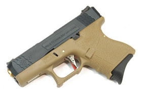 WE Tech G Force G27 T6 GBB pistol (Black/ Gold/ Tan)-Pistols-Crown Airsoft