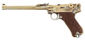 WE Tech WWII P08 8inch GBB Pistol(Gold)-Pistols-Crown Airsoft