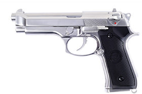 WE Tech M92S GBB Pistol(Matte Chrome)-Pistols-Crown Airsoft