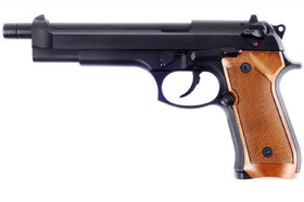 WE Tech M92 Long version GBB Pistol (Black)-Pistols-Crown Airsoft