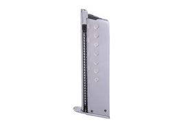 WE Tech 13rds Magazine for P38 GBB Pistol (Silver)-Pistol Magazines-Crown Airsoft