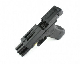 WE Tech Double Barrel G18C GBB Pistol (Black)-Pistols-Crown Airsoft
