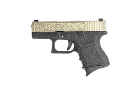 WE Tech G series Engraved G27 GBB Pistol(Black)-Pistols-Crown Airsoft