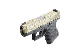 WE Tech G series Engraved G27 GBB Pistol(Black)-Pistols-Crown Airsoft