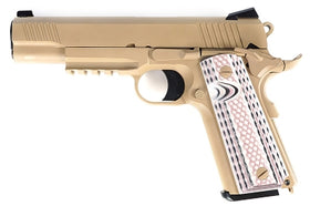 WE Tech M45A1 1911 GBB Pistol (FDE)-Pistols-Crown Airsoft