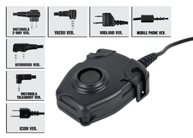 Z Tactical ZPeltor PTT Z112 (Motorola 2pin)-Radio Accessories-Crown Airsoft