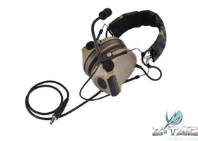 Z tactical zComtac II Headset Z041 (Dark Earth)-Radio Accessories-Crown Airsoft