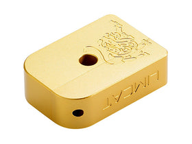 AIP CNC Limcat Puzzle Magazine Base for Marui Hicapa(Gold/Large)-MagazineBase-Crown Airsoft