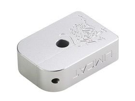 AIP CNC Limcat Puzzle Magazine Base for Marui Hicapa(Silver/Large)-MagazineBase-Crown Airsoft