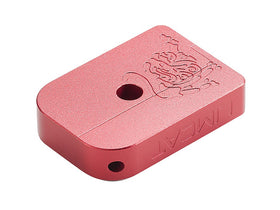 AIP CNC Limcat Puzzle Magazine Base for Marui Hicapa(Red/Small)-MagazineBase-Crown Airsoft