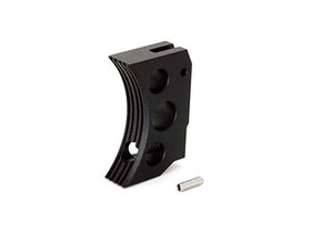 AIP Aluminum Trigger (Type F) for Marui Hicapa(Black/Short)-Trigger &Related-Crown Airsoft