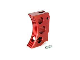 AIP Aluminum Trigger (Type F) for Marui Hicapa(Red/Short)-Trigger &Related-Crown Airsoft