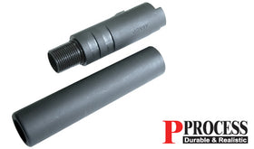 Steel Outer Barrel for MARUI/KJ HI-CAPA 5.1-Internal Parts-Crown Airsoft