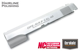 Aluminum Slide for TM HI-CAPA 5.1 (MARUI OPS/Cerakote Silver Polishing)-Internal Parts-Crown Airsoft
