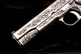 WE Tech Inca warrior 1911GBB pistol (Silver)-Pistols-Crown Airsoft