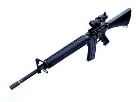 WE Tech M16A3 GBB Rifle(Black)-Rifles-Crown Airsoft