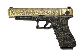 WE Tech G series Engraved G35 GBB Pistol(Bronze)-Pistols-Crown Airsoft