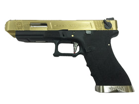 WE Tech G Force G35 GBB pistol TG (Gold/ Black/ Silver)-Pistols-Crown Airsoft