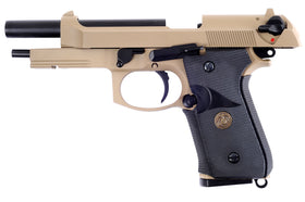 WE Tech M9A1 GBB Pistol Navy version (Tan)-Pistols-Crown Airsoft