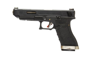 WE Tech G Force G35 GBB pistol T5 (Black/ Silver/ Black)-Pistols-Crown Airsoft