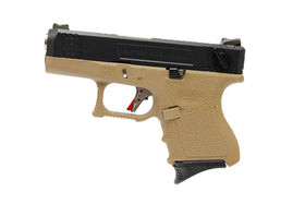 WE Tech G Force G26 T2 GBB pistol (Black/ Silver/ Tan)-Pistols-Crown Airsoft