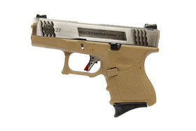 WE Tech G Force G27 T2 GBB pistol (Silver / Gold /Tan)-Pistols-Crown Airsoft