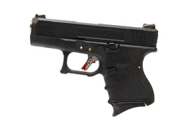 WE Tech G Force G27 T5 GBB pistol (Black/ Silver/ Black)-Pistols-Crown Airsoft