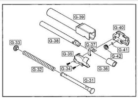 WE G17 PART #38 INNER BARREL-Replacement Parts-Crown Airsoft