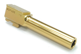 Aluminum CNC Titanium Golden Outer Barrel for KJ G19 -A Type (2015 New Ver.)-Internal Parts-Crown Airsoft