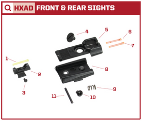 AW Custom HX20 Series Replacement Parts-Pistol Parts-Crown Airsoft