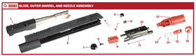 AW Custom HX24 Series Replacement Parts-Pistol Parts-Crown Airsoft