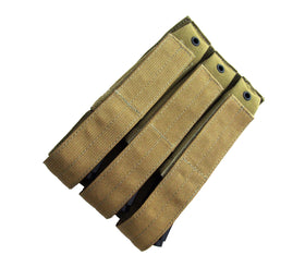 Phantom Tactical Triple MP5 magazine pouch (Tan)-Combat Gear-Crown Airsoft